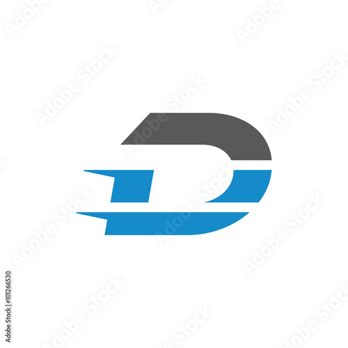 Simple Modern Dynamic Letter Initial Logo d Free Download Simple Modern Dynamic Letter Initial Logo d - GFXLoad