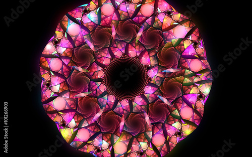 Abstract fractal fantasy  pattern and shapes.