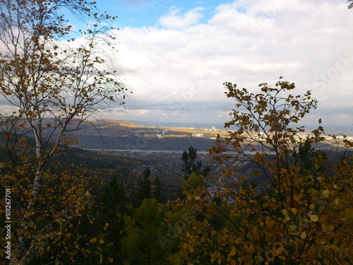 Autumn panoramic view