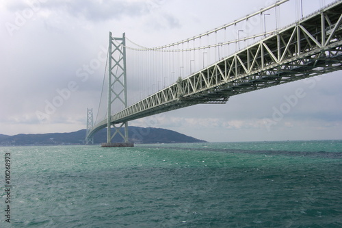 Akashi Kaikyo Bridge the world's longest suspension bridge, Kobe, Japan