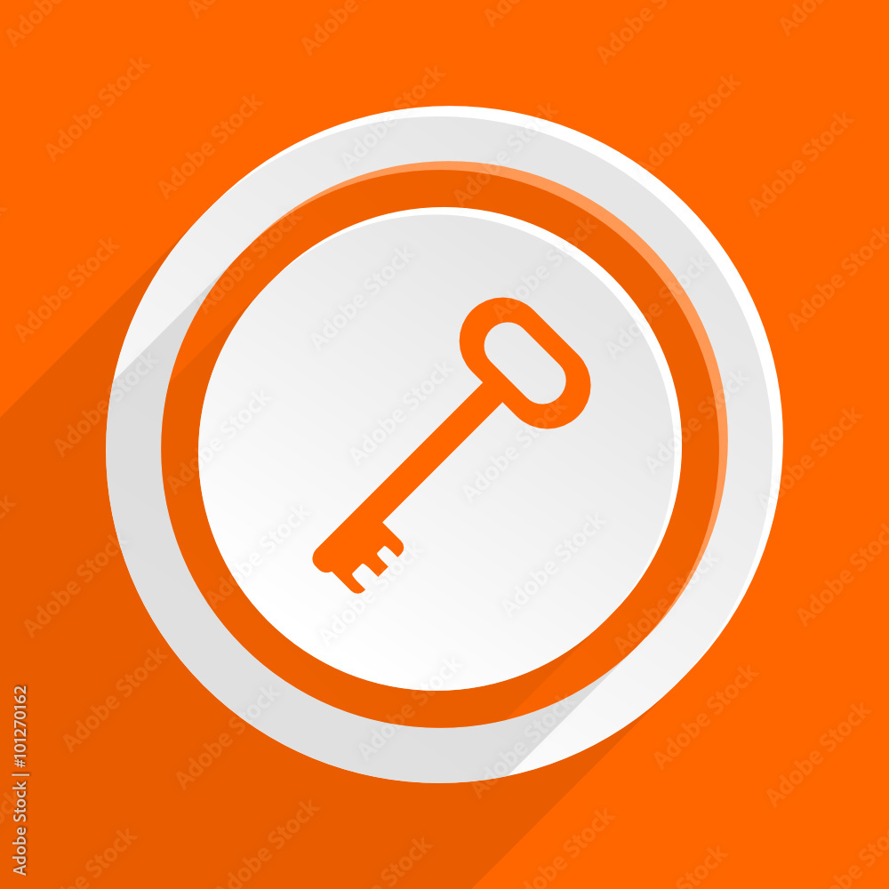 orange flat web vector icon orange flat web vector icon