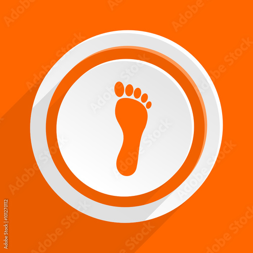 orange flat web vector icon
