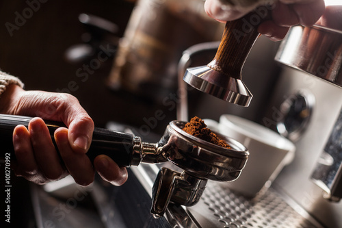 Fotografie, Obraz Espresso making machine