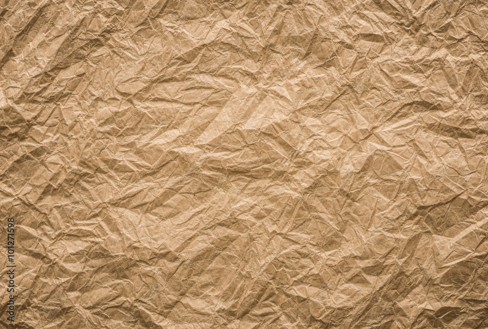 Fototapeta premium background and texture of brown Wrinkled paper
