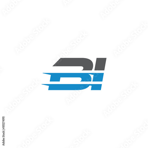 Simple Modern Dynamic Letter Initial Logo cc