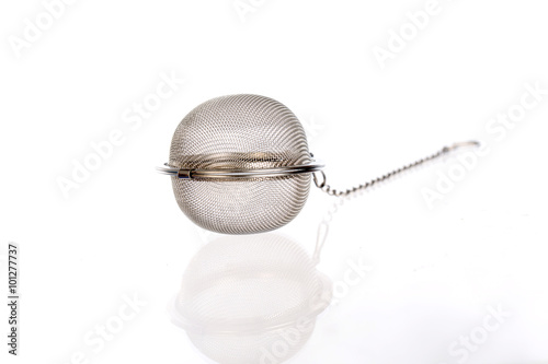 Billede på lærred condiment ball on white background; selective focus