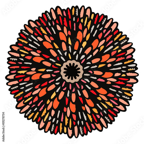 Vector round abstract circle.