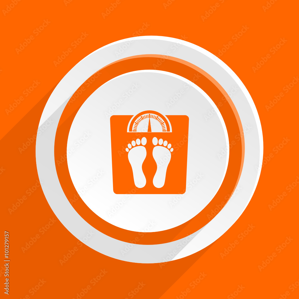 orange flat vector icon