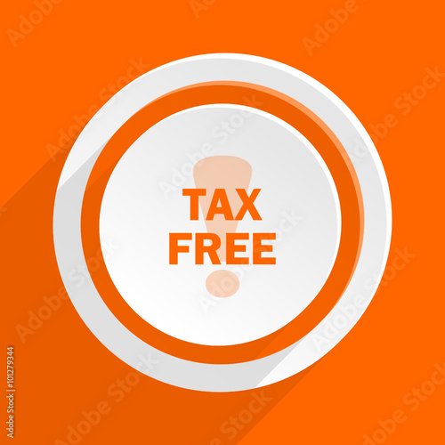  flat orange vector icon