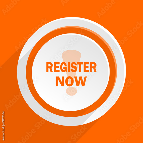  flat orange vector icon