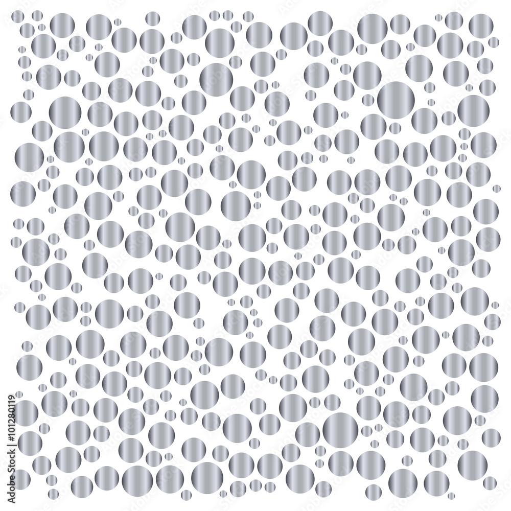 Silver circle pattern, silver style background Silver circle pattern, silver style background