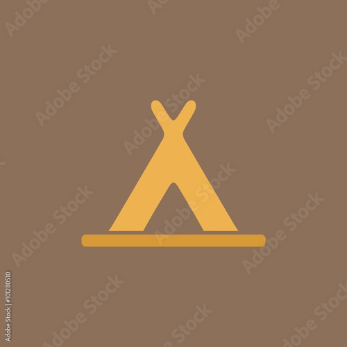wigwam flat icon