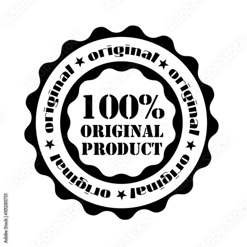 Rubber stamp 100% original product vector
