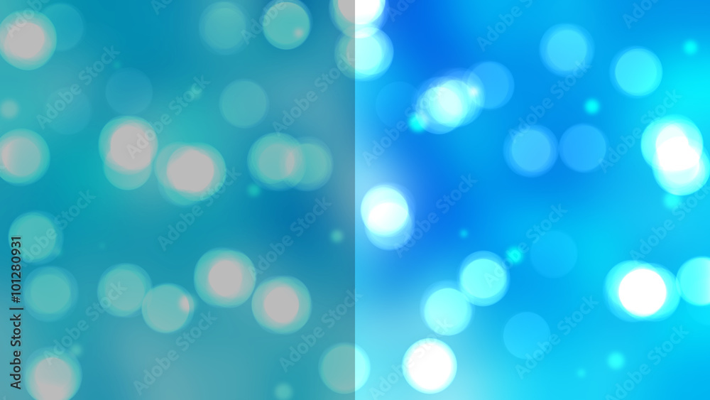 Bokeh light, shimmering blur spot lights on blue abstract backgr Bokeh light, shimmering blur spot lights on blue abstract backgr