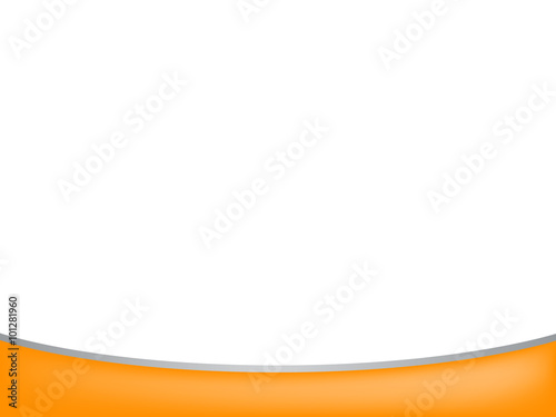 White background with orange bar for presentation