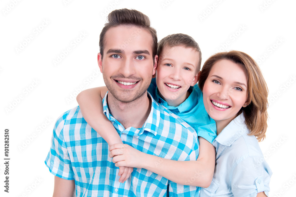 family with little boy and pretty white smiles family with little boy and pretty white smiles
