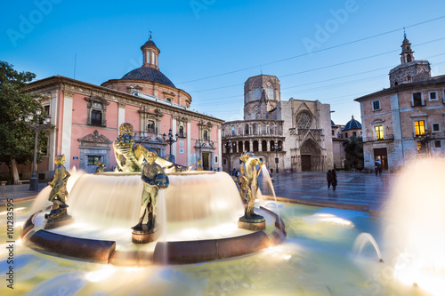 Square of Saint Mary's, Valencia, Spain. photo