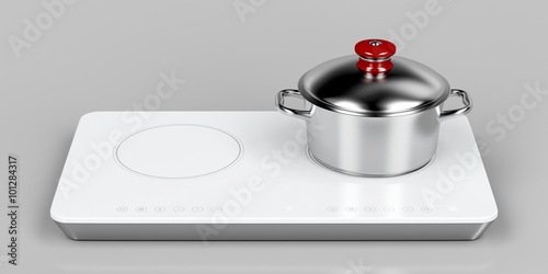 Preparing food on induction cooktop