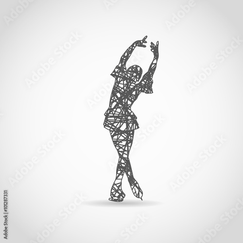 Ice Skating Female. logo