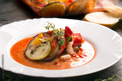 Traditional french ratatouille