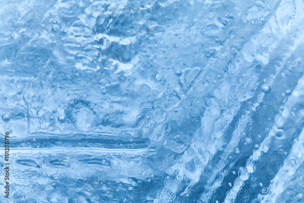 Ice backgrounds macro view. Frozen icy detailed surface. soft focus