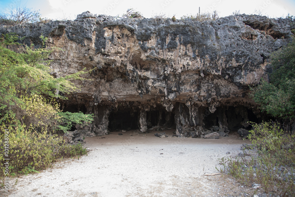 Bonaire island cave