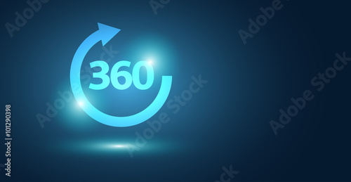 freccia, 360,  giro, globale, completo