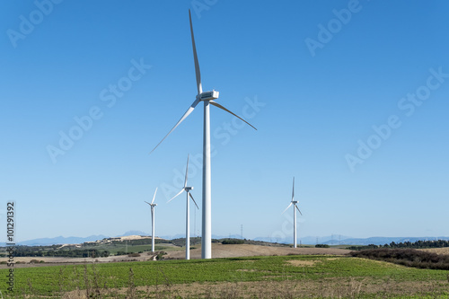 Wallpaper Mural Windmills for electric power production, eco power, wind turbine Torontodigital.ca