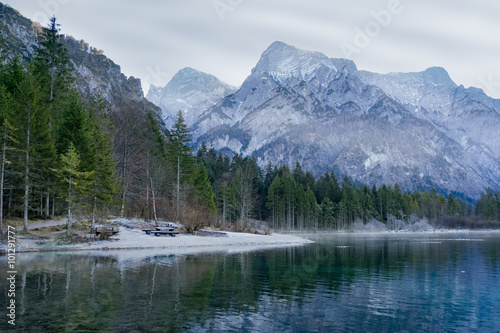 Lakeside with Snow