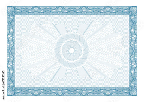 Certificate. Award background. Gift voucher. Template diplomas currency Vector illustration
