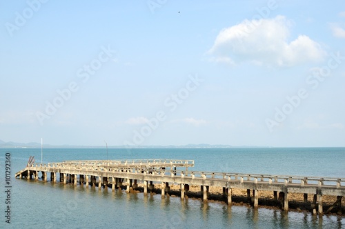 Bridge in the sea.