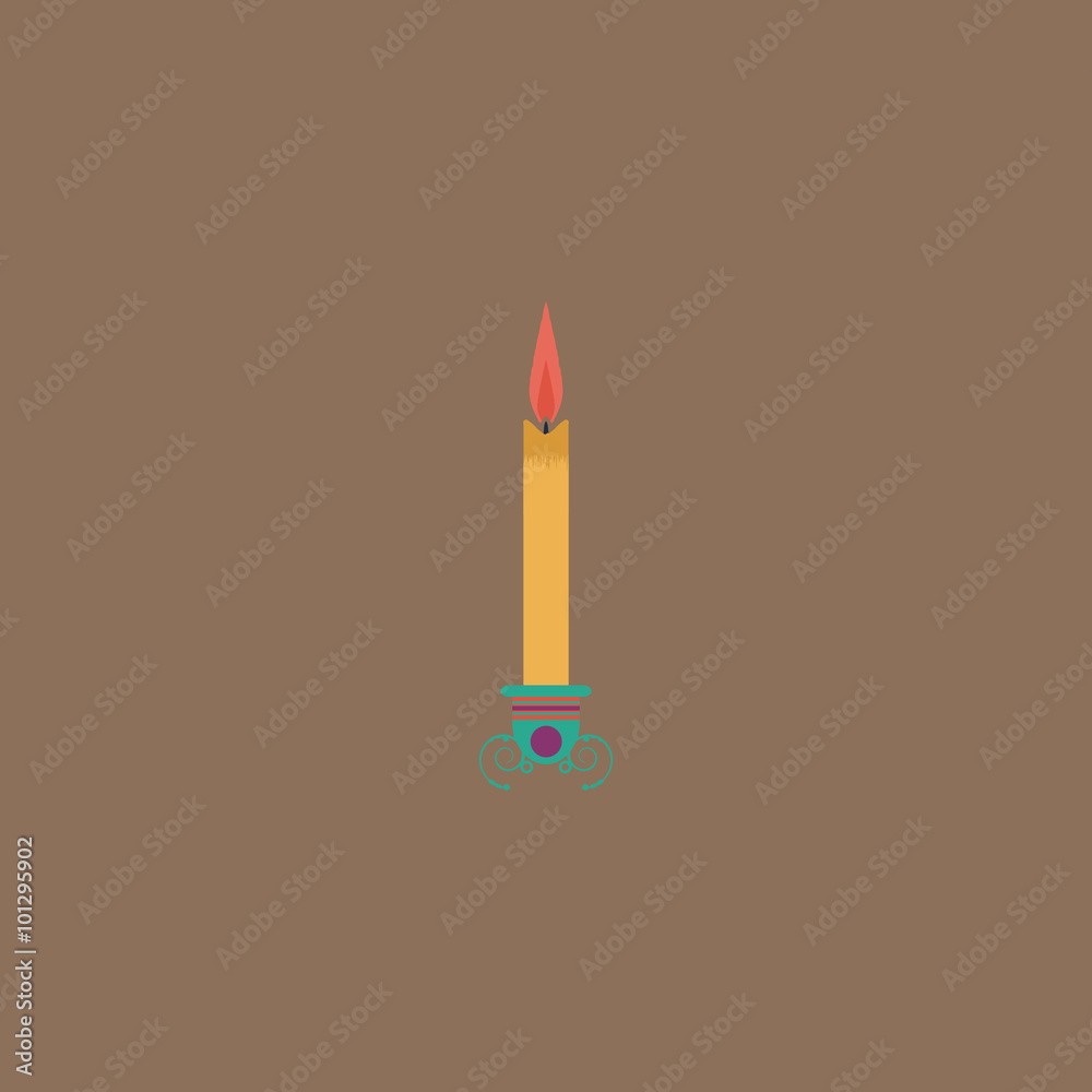 Silhouette candle icon Silhouette candle icon
