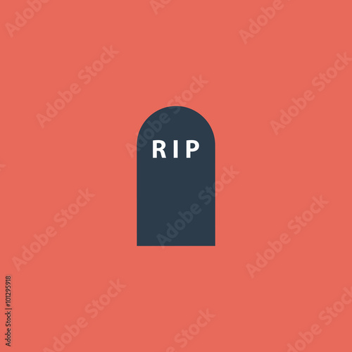 grave flat icon