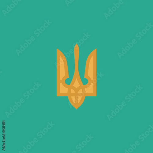 Trident icon, vector illustration photo