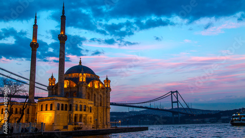 Istanbul mosqut at sunset, turkey