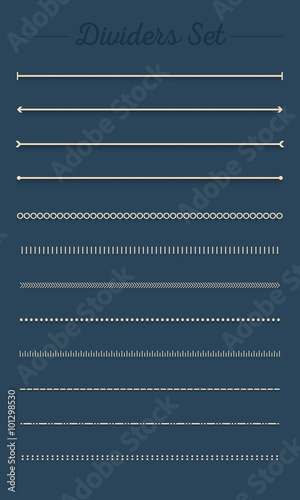 Decorative dividers set