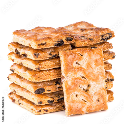 Isolated image of delicious cookies closeup