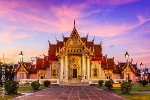 Bangkok, Thailand. Wat Benchamabopit ( Marble temple) © SCStock