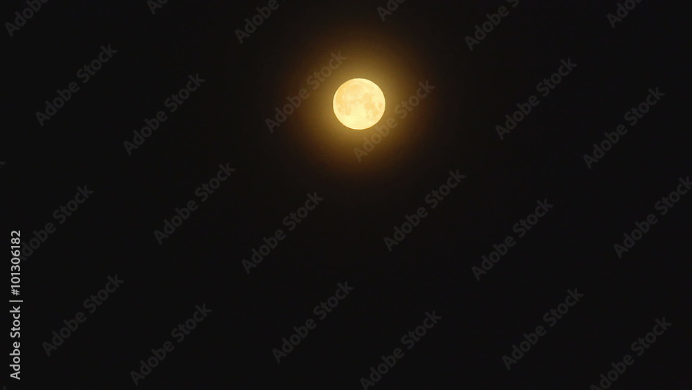 Full round moon on a clear night sky (center)
Full round moon on a clear night sky (center)