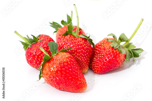 Fototapeta Naklejka Na Ścianę i Meble -  Fresh Strawberry on white background