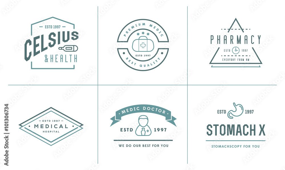 Medicine Health Vector Symbols Icons Can Be Used as Logotype Element or Icon, Illustration Ready for Print or Plotter Cut or Using as Logotype with High Quality Medicine Health Vector Symbols Icons Can Be Used as Logotype Element or Icon, Illustration Ready for Print or Plotter Cut or Using as Logotype with High Quality