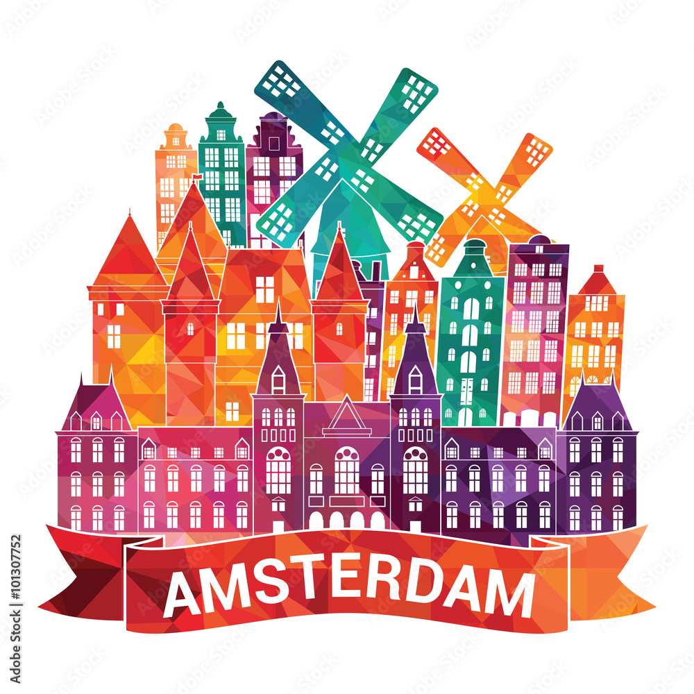 Amsterdam . Vector illustration