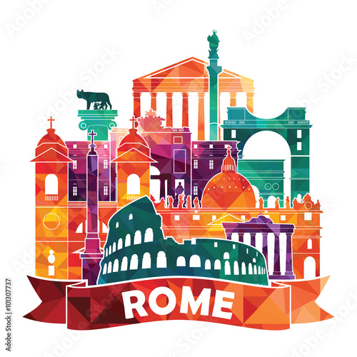 Rome. Vector illustration