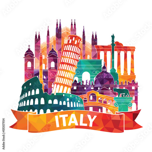 Italy. Vector illustration