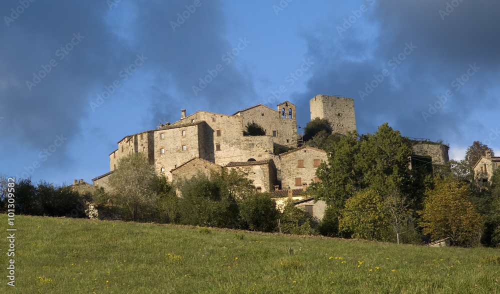 The ancient village in Emilia-Romagna region of Italy