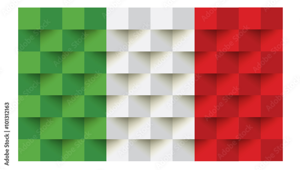 bandiera italiana sfondo Stock Vector | Adobe Stock