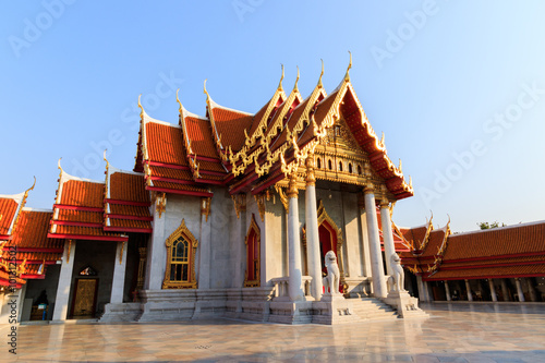The Marble Temple, Wat Benchamabopit Dusitvanaram in Bangkok, Thailand