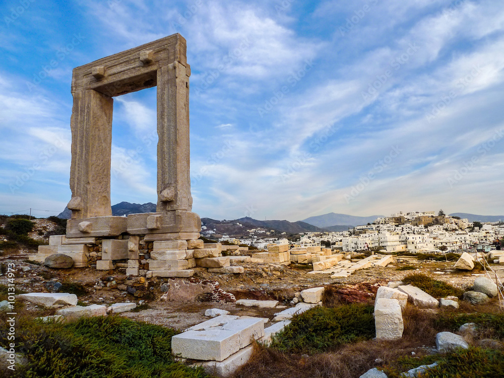 Apollontempel, Tempeltor, Naxos, Griechenland