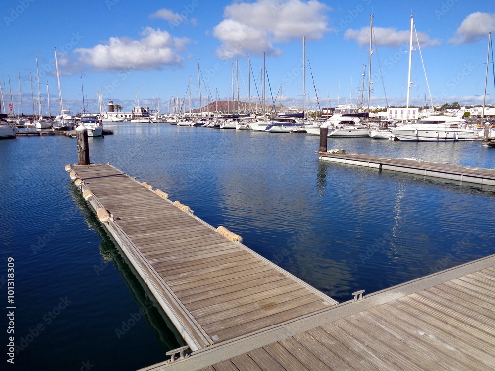 Fototapeta premium Port de plaisance de Playa Blanca / Lanzarote