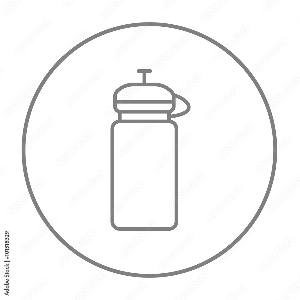 Sport water bottle line icon. Sport water bottle line icon.